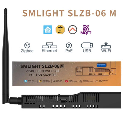 SMLIGHT SLZB-06 Zigbee Adapter with Ethernet, USB, WiFi & PoE – Compatible with Zigbee2MQTT, ZHA, Home Assistant