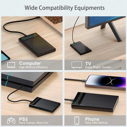 25 SATA To USB 31 Enclosure  HighSpeed 6Gbps Portable HDDSSD Case 1