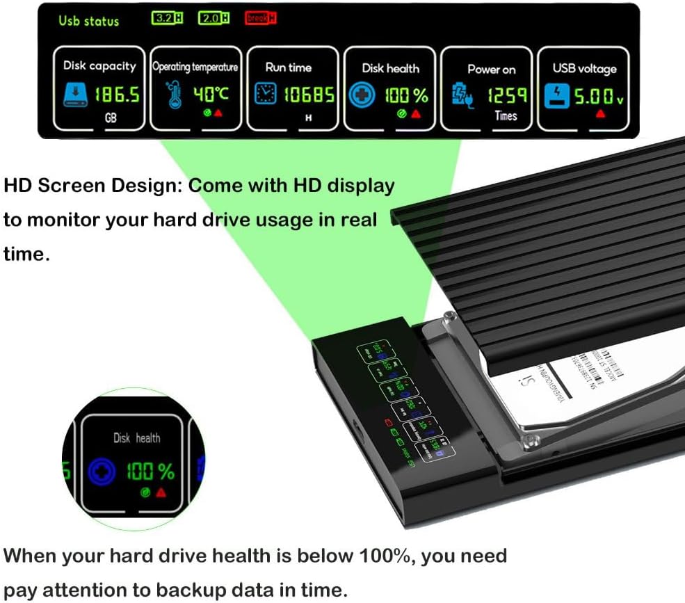 25 SATA To USB 31 Enclosure  HighSpeed 6Gbps Portable HDDSSD Case 7