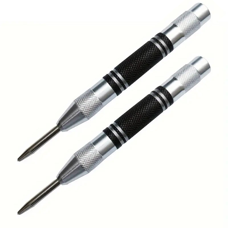 SpringLoaded Center Punch Tool Precision Hole Marker For Metal Wood  Steel 6