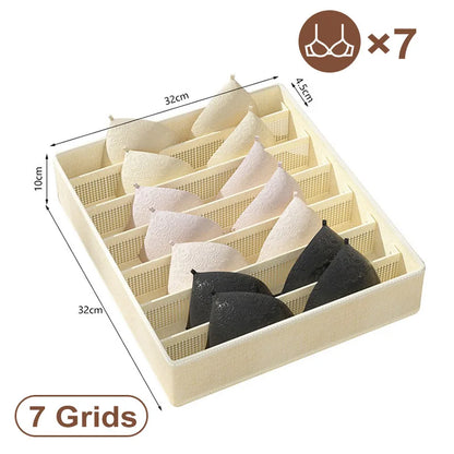 Sports Bra Underwear Organizer Storage Box Panties  Socks Wardrobe Drawer Separator 6