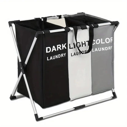 Foldable Laundry Hamper Waterproof Dirty Clothes Organizer Basket For Bathroom Storage Dorm Bedroom 8