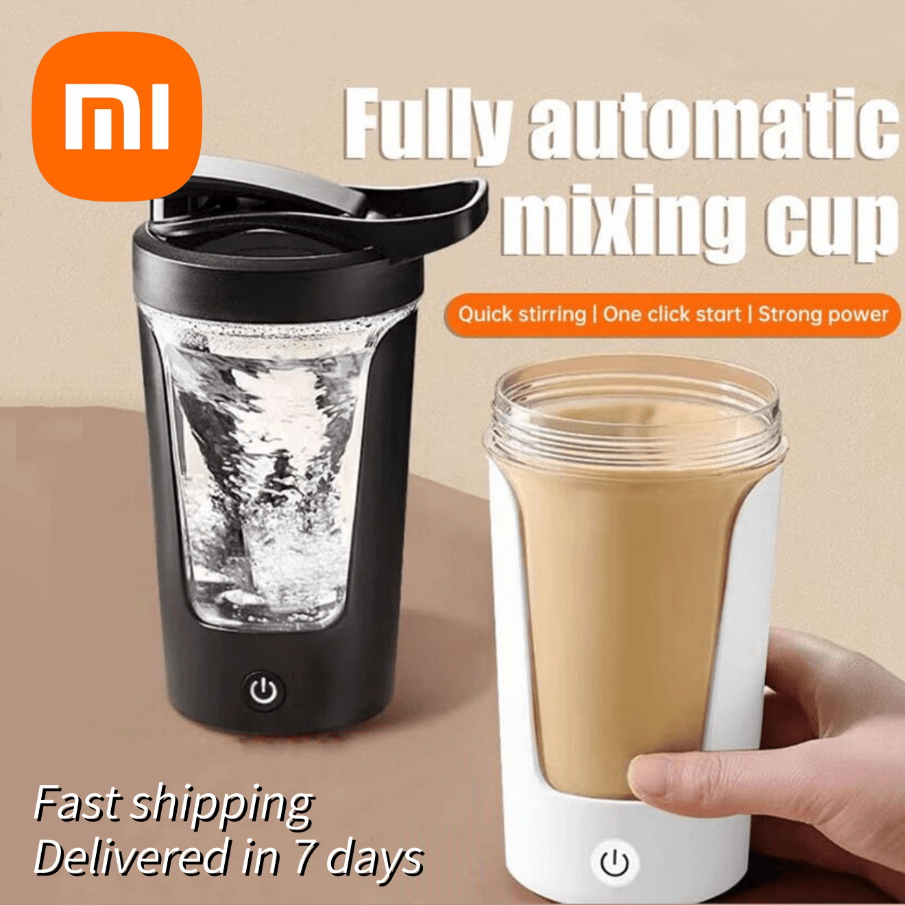 Xiaomi USB Rechargeable Protein Shaker Cup – Portable Gym Blender for Smooth Shakes