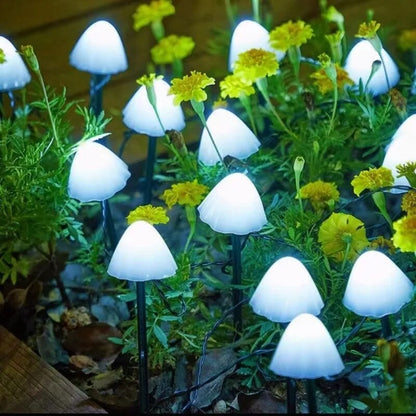Solar Mushroom Lights Outdoor Waterproof LED Garden Decor For Lawn Patio Pathway Christmas Holiday  6