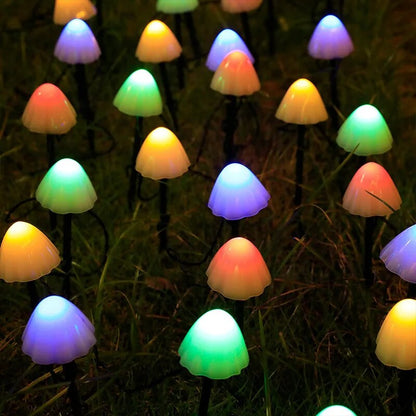 Solar Mushroom Lights Outdoor Waterproof LED Garden Decor For Lawn Patio Pathway Christmas Holiday  8