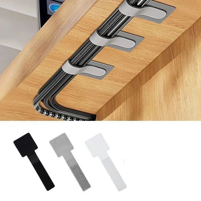 Releasable Nylon Cable Organizer Ties, Reusable Loop Hoop Straps for Wire Management