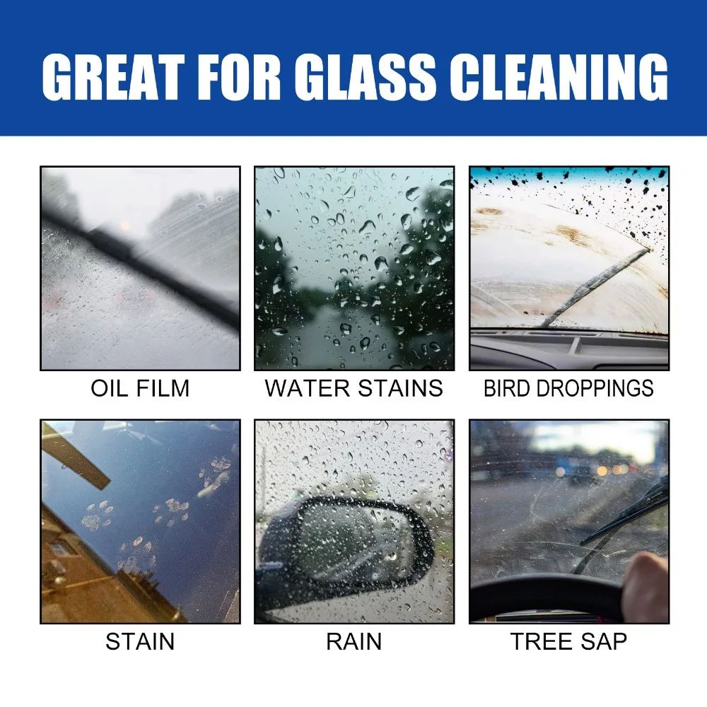 Car Glass Oil Film Removing Paste Auto Glass Film Coating Agent Waterproof Rainproof AntiFog Glass  3
