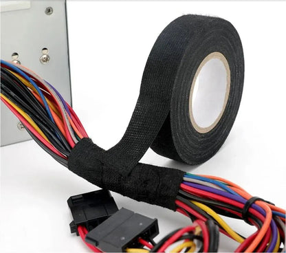 Flame Retardant HeatResistant Adhesive Cloth Tape For Automotive Wiring Loom  Cable Harness Protect 3