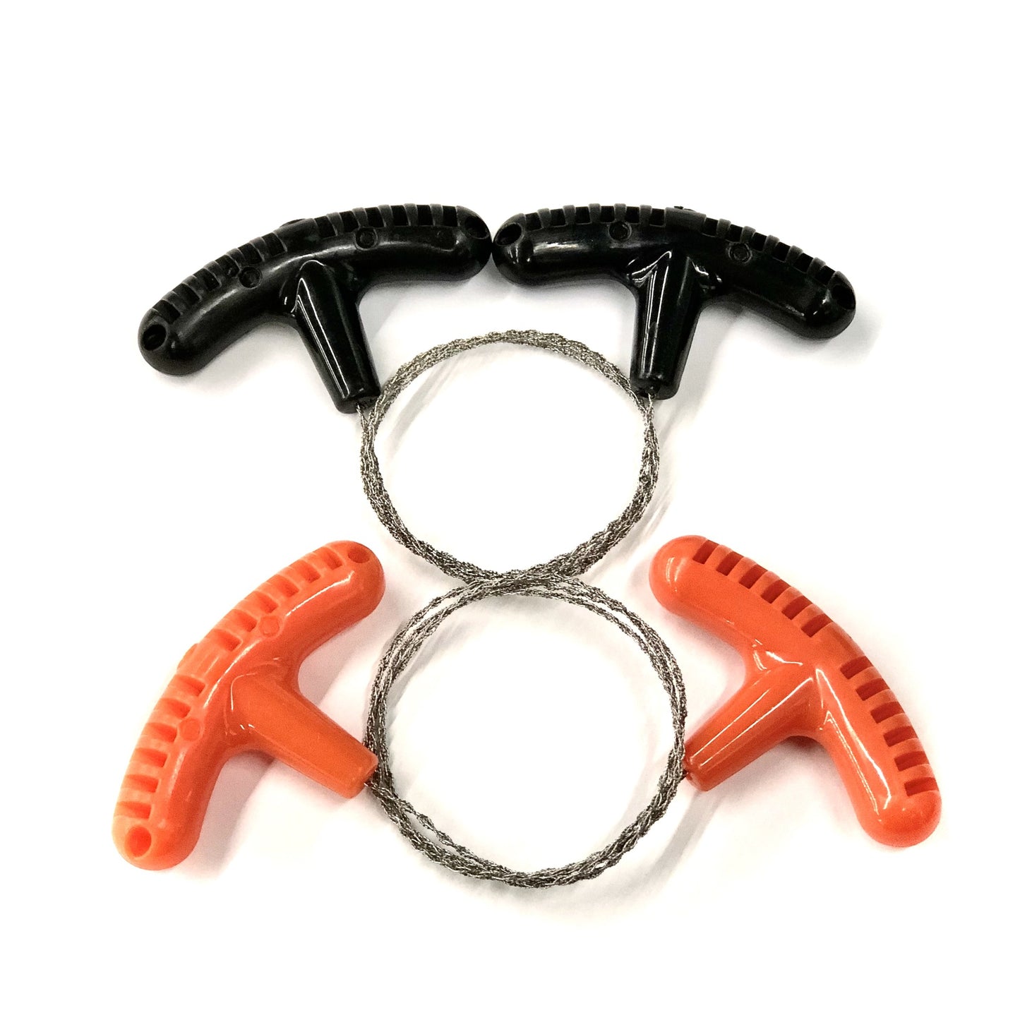 Portable Stainless Steel Wire Saw With Finger Handle Outdoor Camping  Hiking Survival Tool Manual C 2