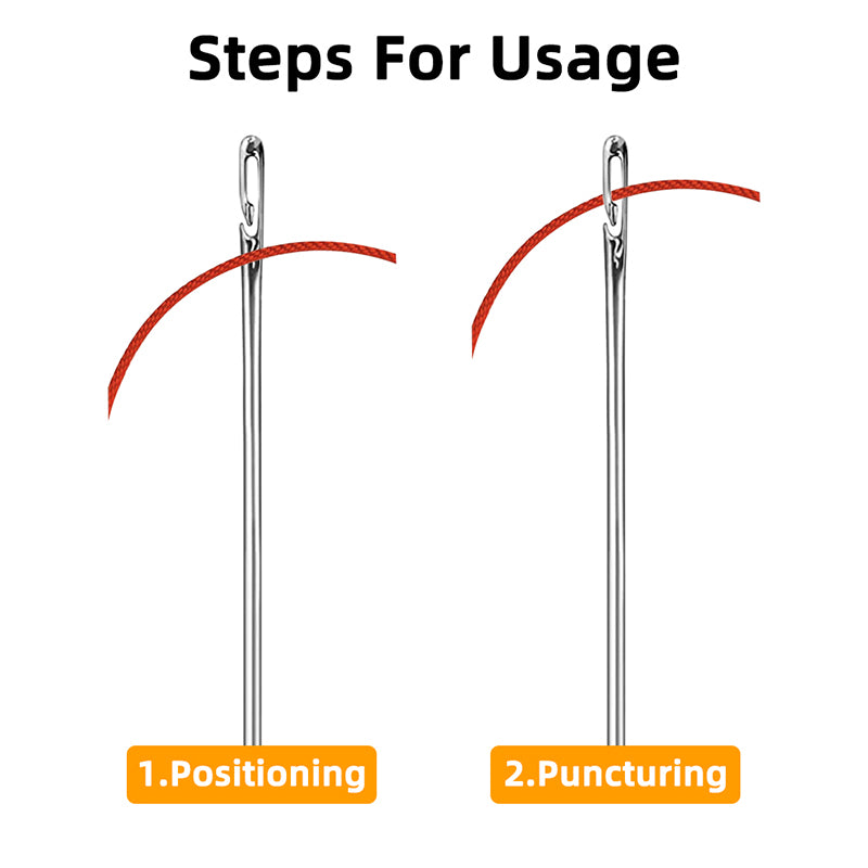 Stainless Steel Sewing Needles For Elderly  Blind Side Hole Threading Hand Household DIY 2