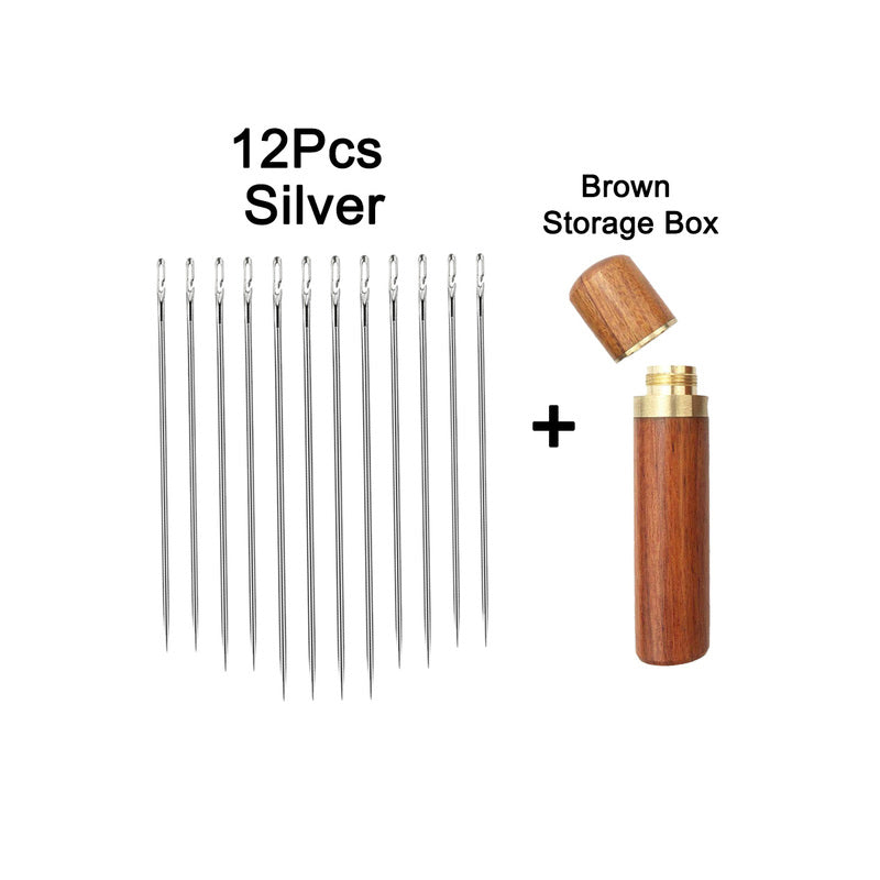 Stainless Steel Sewing Needles For Elderly  Blind Side Hole Threading Hand Household DIY 7