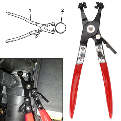 Water Pipe Hose Clamp Removal Pliers Flat Band Ring Tool For Auto Truck Motorcycle  Trailer Repairs 1