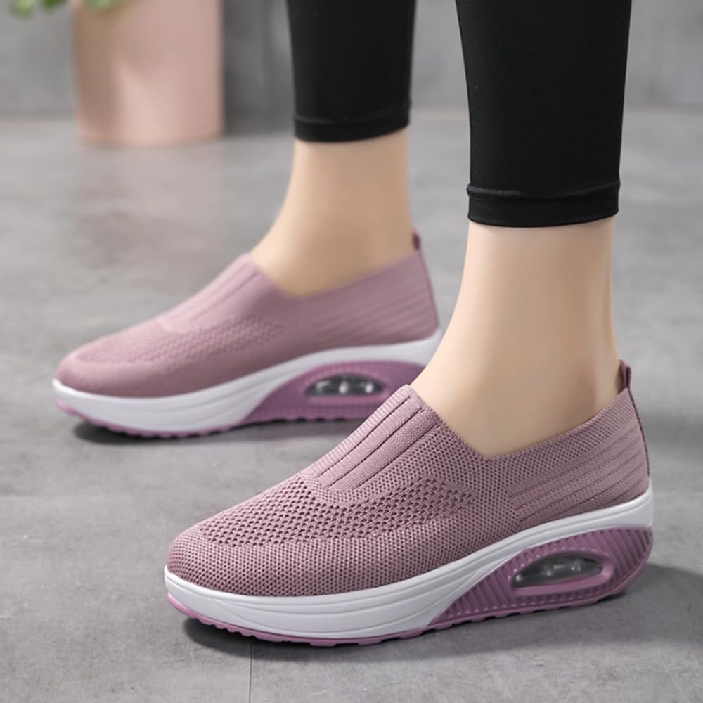 ComfortStride Women Orthopedic Walking Shoes With Air Cushion  NonSlip Wedge Sole 8