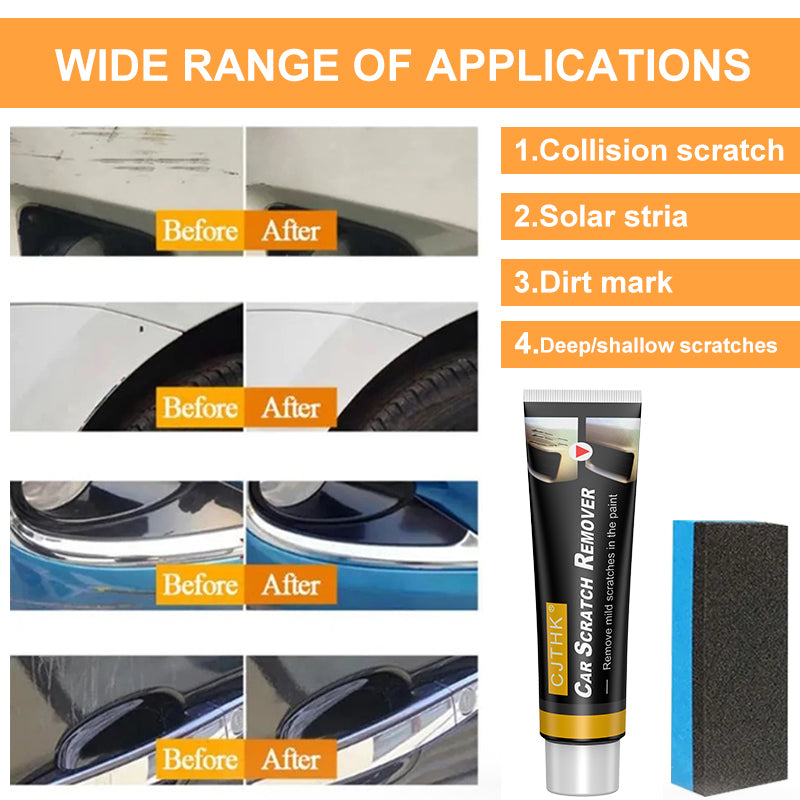 Car Body Paint Care Kit Scratch Remover  Polishing Paste With Sponge 2