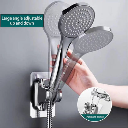 1PC Wall Mount Strong Adhesive Shower Head Holder  ABS Waterproof Adjustable Bathroom Bracket 3