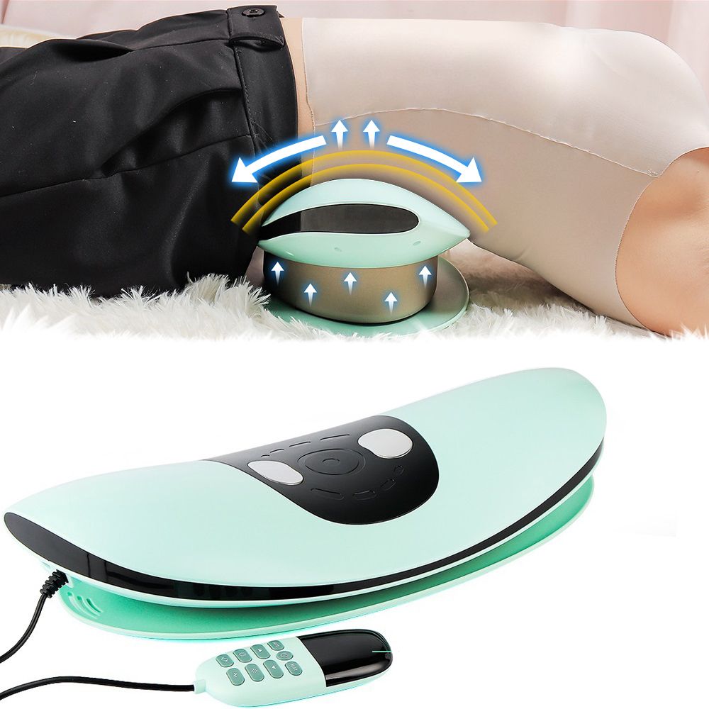 Electric Lumbar Traction Massager With Heat  Adjustable Back Stretcher For Pain Relief 5