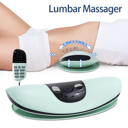 Electric Lumbar Traction Massager With Heat  Adjustable Back Stretcher For Pain Relief 1