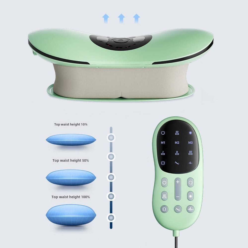 Electric Lumbar Traction Massager With Heat  Adjustable Back Stretcher For Pain Relief 6