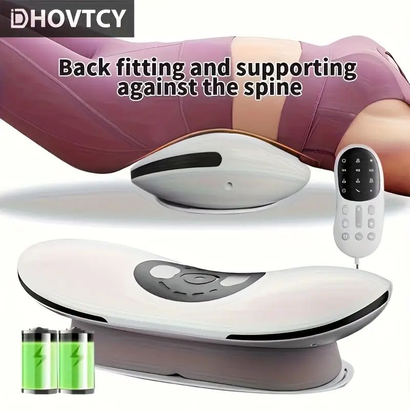 Electric Lumbar Traction Massager With Heat  Adjustable Back Stretcher For Pain Relief 4