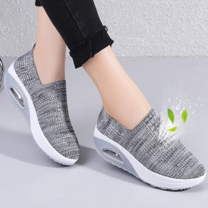 ComfortStride Women Orthopedic Walking Shoes With Air Cushion  NonSlip Wedge Sole 2