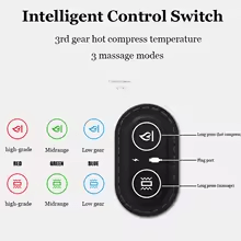 ErgoRelief Heated Lumbar Massage Cushion Ergonomic Electric Waist Support Pillow With Heat  Vibrati 3