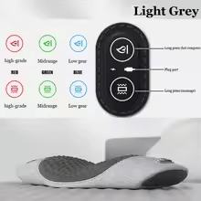 ErgoRelief Heated Lumbar Massage Cushion Ergonomic Electric Waist Support Pillow With Heat  Vibrati 7