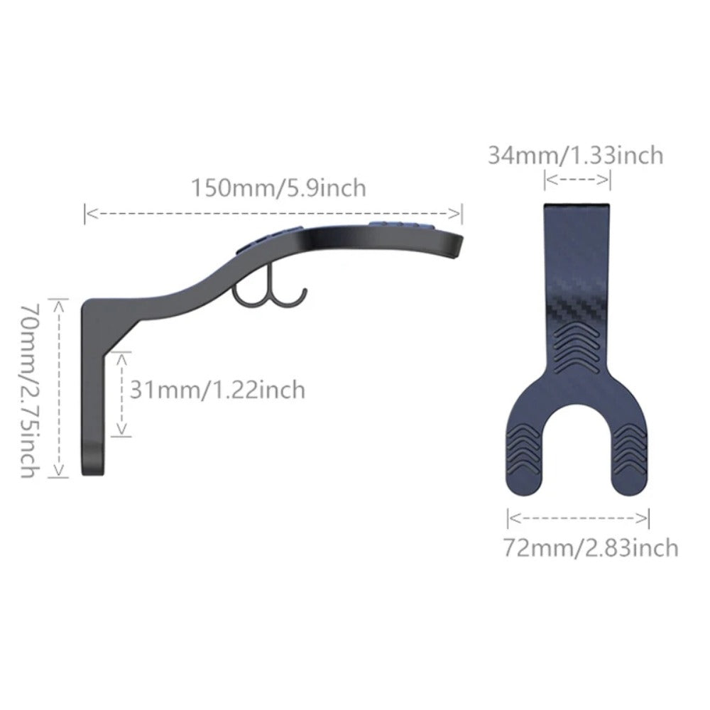 Heavy Duty Motorcycle Helmet Hook Wall Mount Rack For Helmets Jackets Bags MultiPurpose Home  Garag 4
