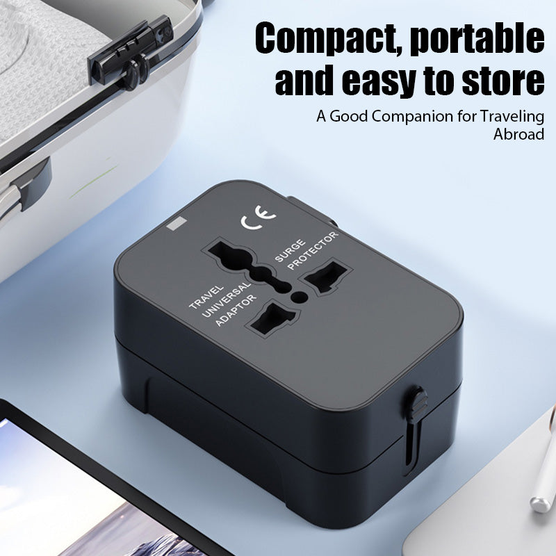 Universal Travel Adapter AllinOne Charger Adapter For EUUKUSAU With Dual USB Ports Power Solutions 5