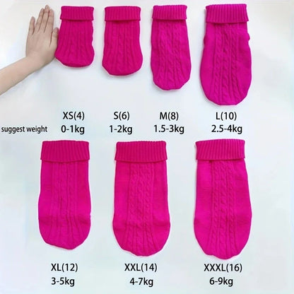 Dog Winter Clothes Knitted Pet Sweater For Small  Medium Dogs Chihuahua  Yorkshire Puppy 2