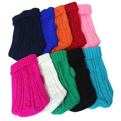 Dog Winter Clothes Knitted Pet Sweater For Small  Medium Dogs Chihuahua  Yorkshire Puppy 5