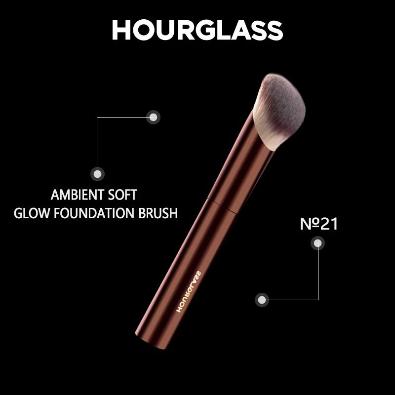 Hourglass Ambient Soft Glow Foundation Vegan Soft Fiber Bristles For Seamless Liquid  Cream Applica 2