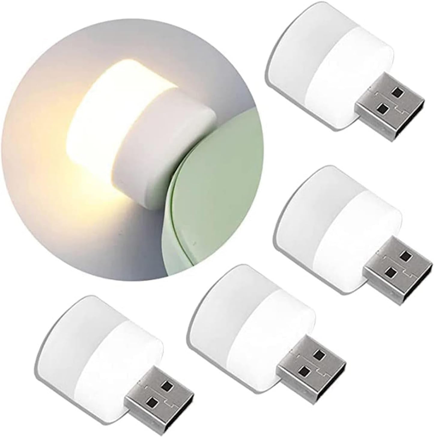 Mini USB LED Night Light  Portable EyeCare Lamp For Reading Travel  Power Outages 5