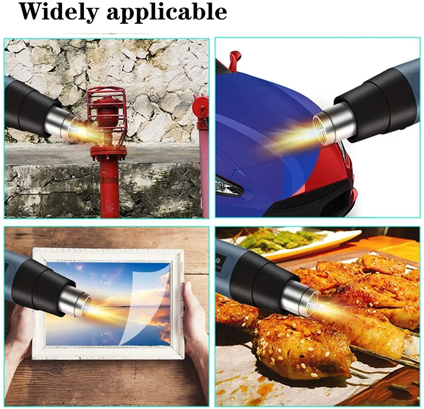 Digital Display Electric Heat Gun Air Dryer Industrial Hot Air Gun For Car Wrapping Shrink Film Ele 2