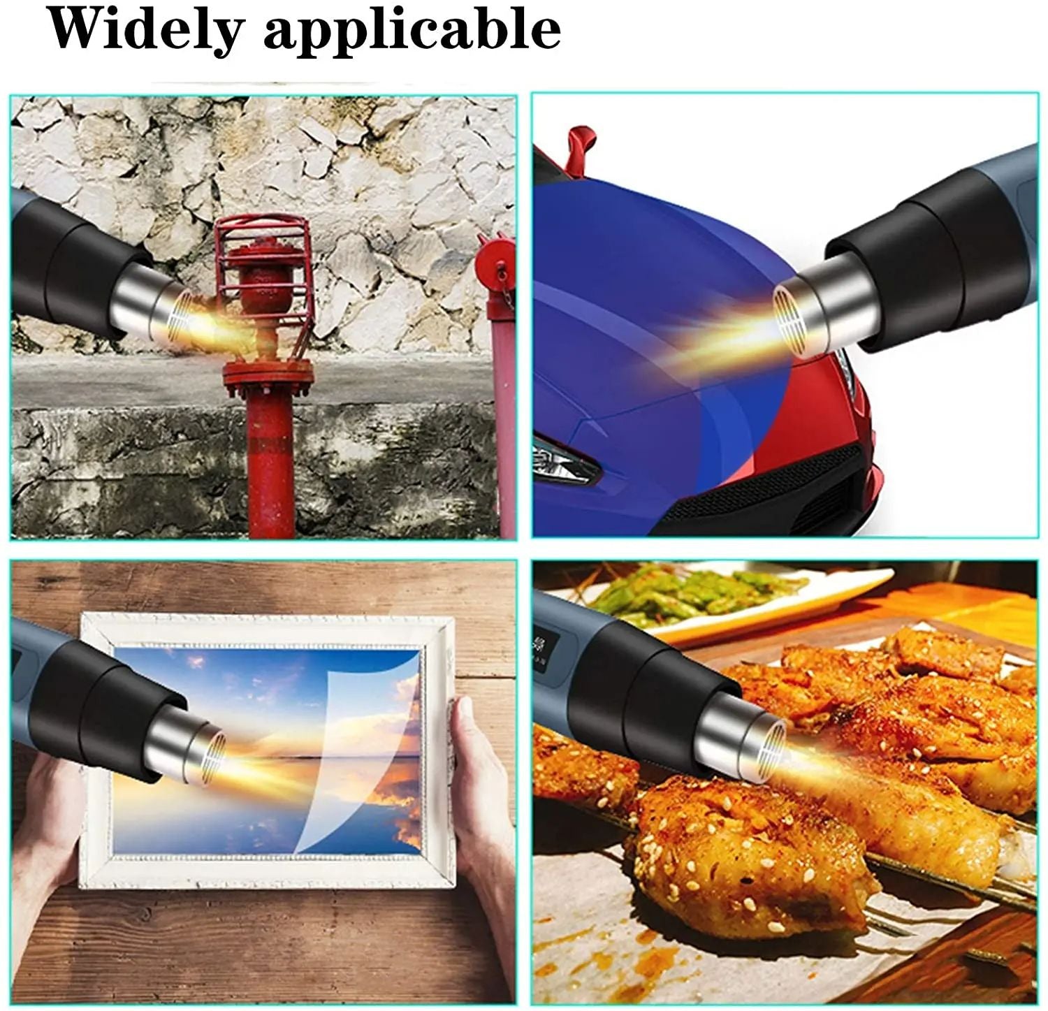 Digital Display Electric Heat Gun Air Dryer Industrial Hot Air Gun For Car Wrapping Shrink Film Ele 2