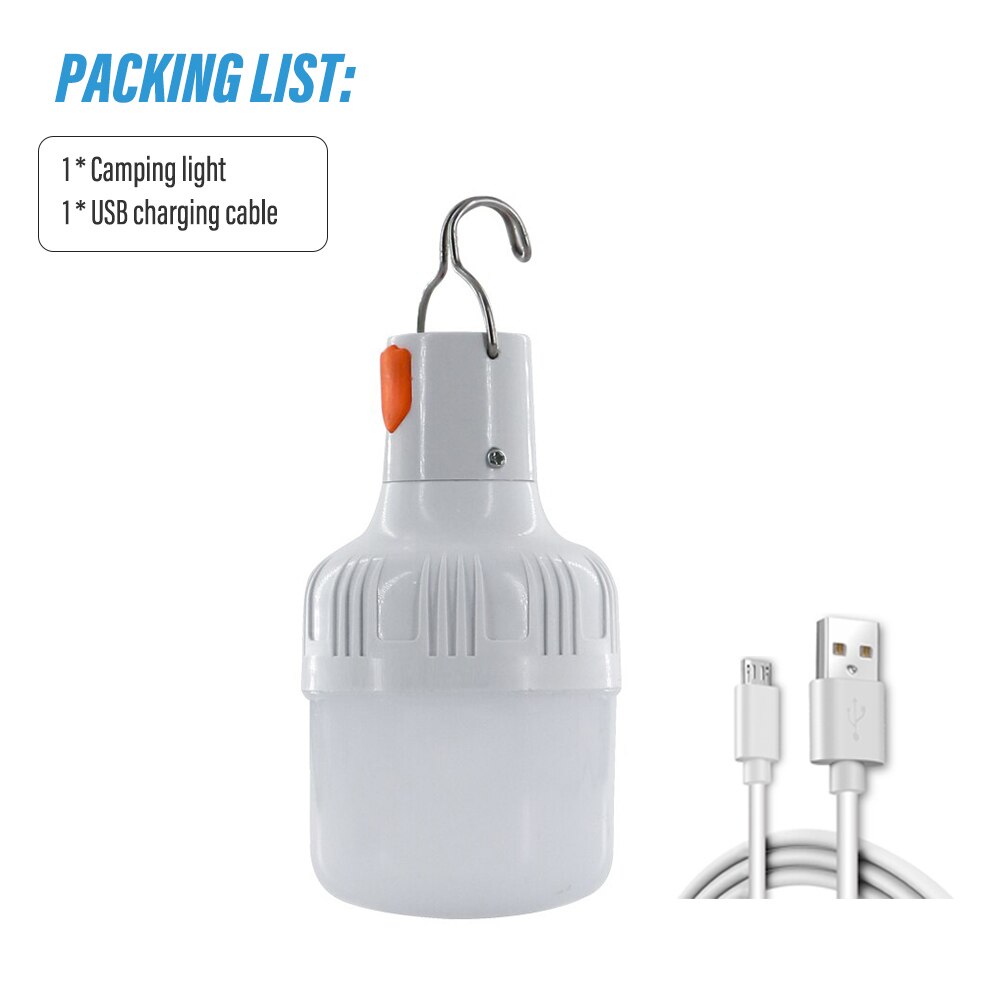 Outdoor USB Rechargeable LED Lamp High Brightness Emergency Light for Camping, Fishing & Night Lights