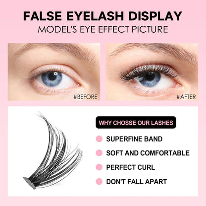 Lash Extension Kit Cluster Eyelashes With Bond And Seal Complete Home Eyelash Extension Set With Ap 2