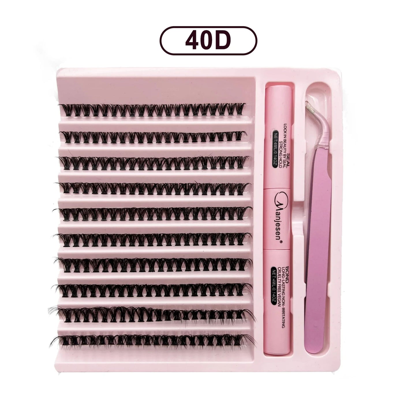Lash Extension Kit Cluster Eyelashes With Bond And Seal Complete Home Eyelash Extension Set With Ap 7