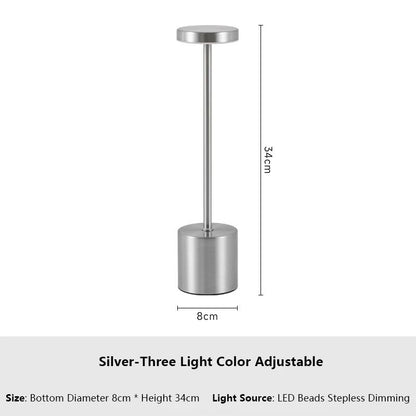 Simple Touch Sensor LED Table Lamp Rechargeable Desk Lamp Adjustable Brightness Ambient Bedside Lig 8