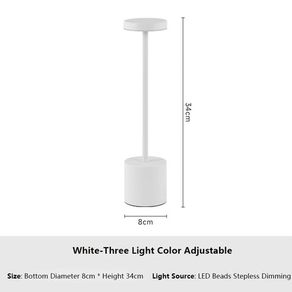 Simple Touch Sensor LED Table Lamp Rechargeable Desk Lamp Adjustable Brightness Ambient Bedside Lig 9