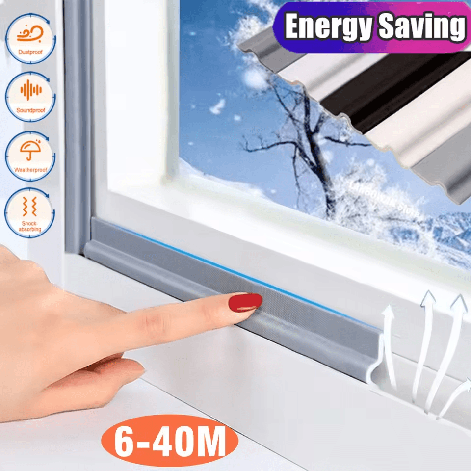 40M Acoustic Insulation Foam Weather Seal Strip For Sliding Door Windows Windproof Soundproof SelfA 3