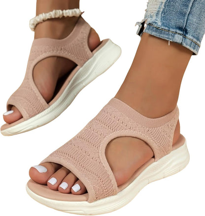 Womens Lightweight Mesh Wedge Sandals  Breathable Open Toe Summer Platforms 3