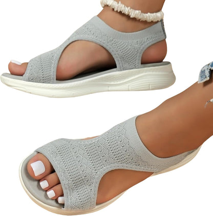 Womens Lightweight Mesh Wedge Sandals  Breathable Open Toe Summer Platforms 4