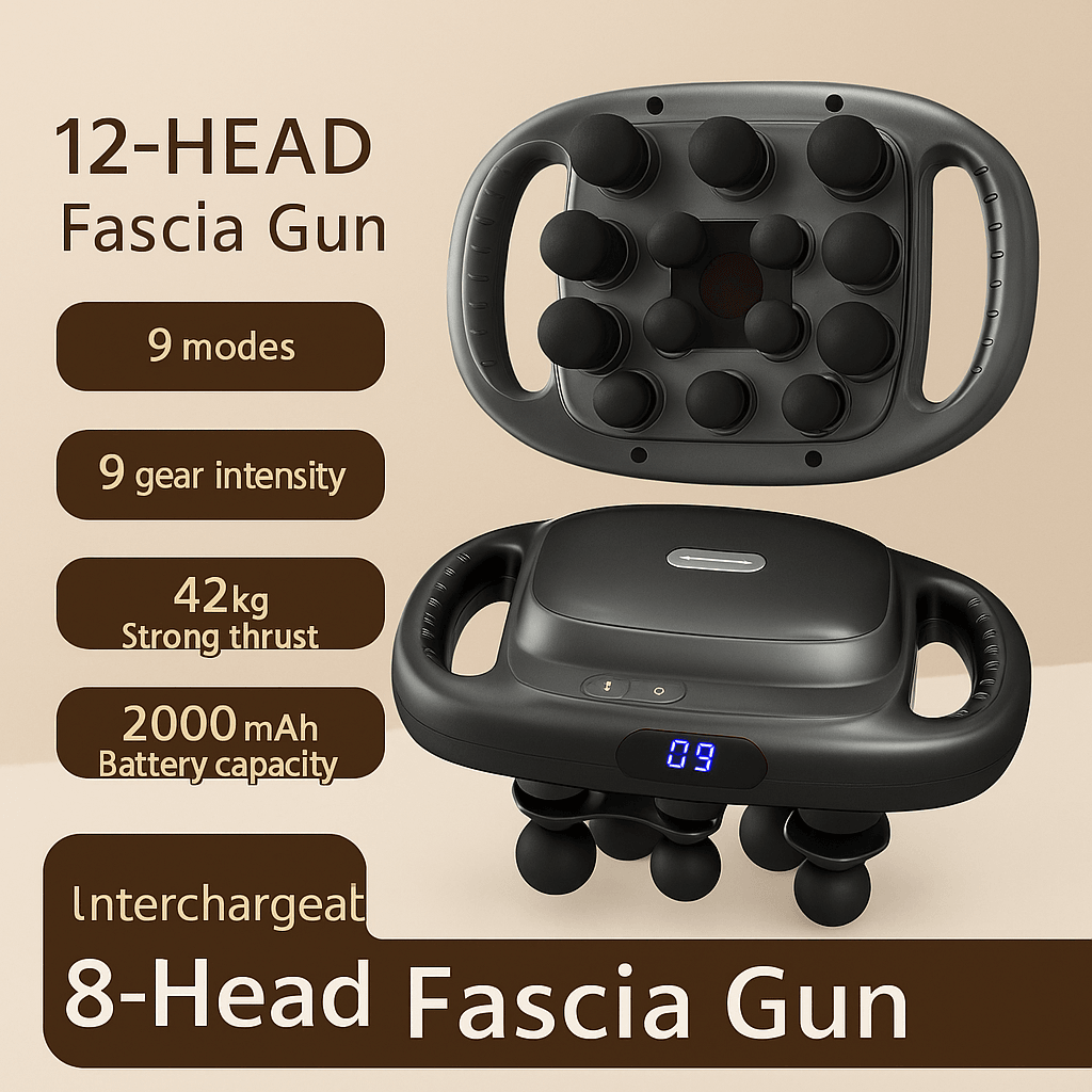 16Head HighFrequency Percussion Massage Gun Deep Tissue Muscle Massager For FullBody Relief 3