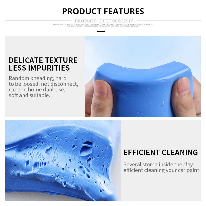 SEAMETAL Car Cleaning Clay Bar Auto Detailing Cleaner Fine Medium King Grade Heavy Clay For Car Was 2