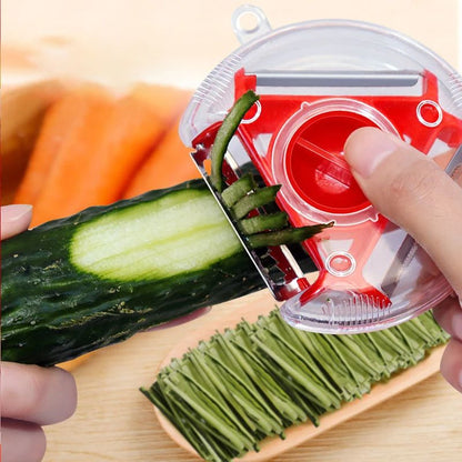 Vegetable Peeler Set, Magic Trio Slicer Shredder Julienne Cutter Multi Blade Stainless Steel Zester Kitchen Tool