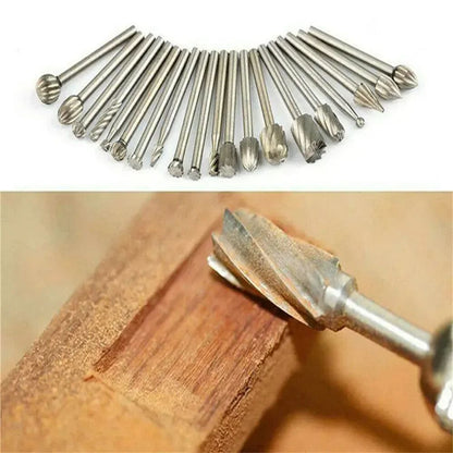 Rotary File For Steel Milling Cutters,Hard Metal Rat-tail File Set for Metalwork, Woodworking & DIY Projects