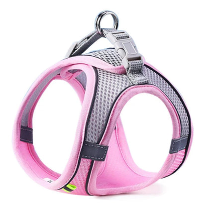 Adjustable Pet Harness for Dogs & Cats Reflective, Breathable & Safe for Outdoor Walking Pet Travel Gear & Fashion