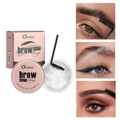Quickdrying Waterproof 3D Eyebrow Styling Cream Natural Wild Brow Pomade Sculpting Soap  Setting Ge 1