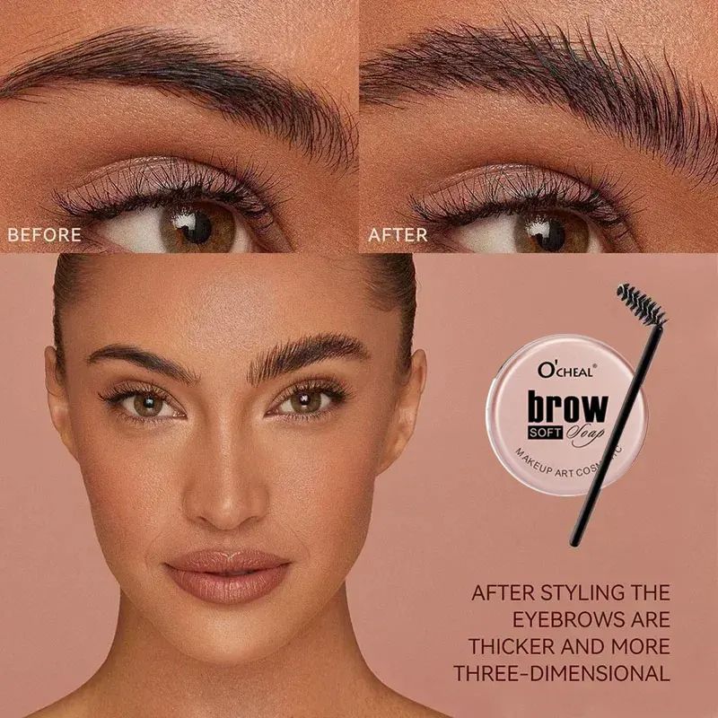 Quickdrying Waterproof 3D Eyebrow Styling Cream Natural Wild Brow Pomade Sculpting Soap  Setting Ge 2
