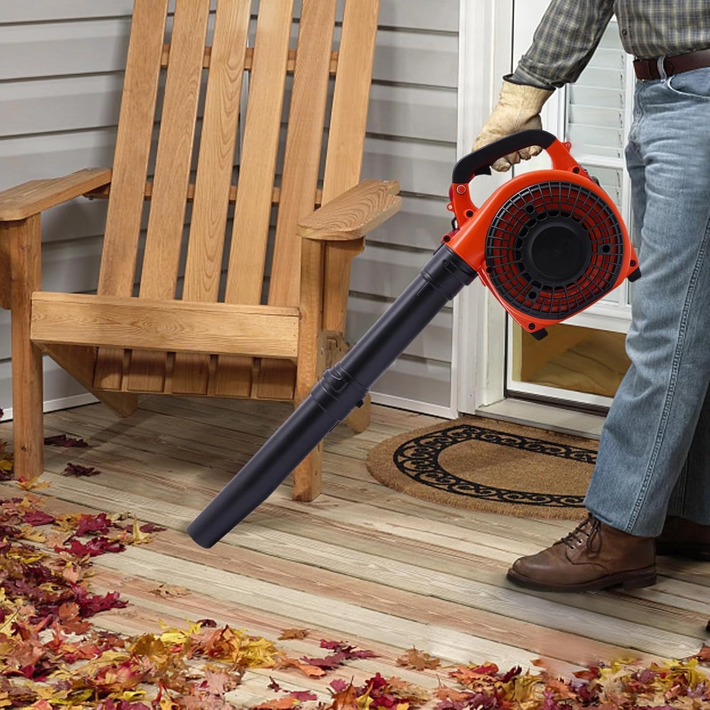 254CC 2Stroke Handheld Gas Leaf Blower  HighPower Lawn  Yard Cleaning Tool 1